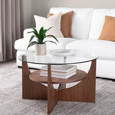 Contemporary Glass Center Table