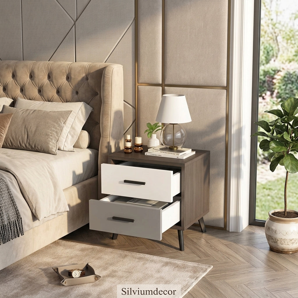 Bedside Table with Storage