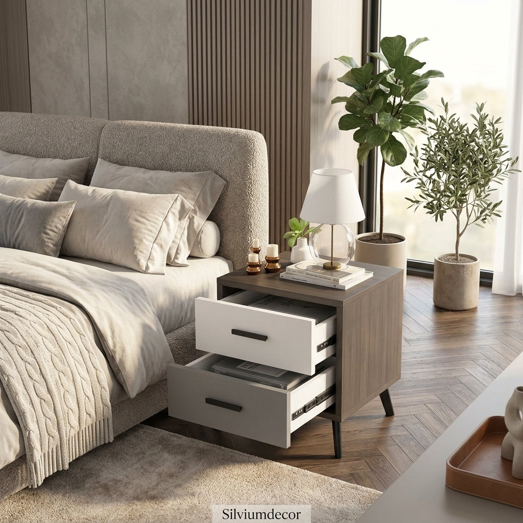 Bedside Table with Storage