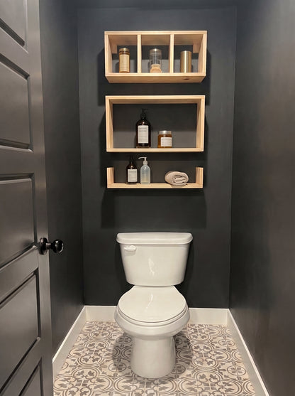 Modern Wooden Wall Shelf Set MDF
