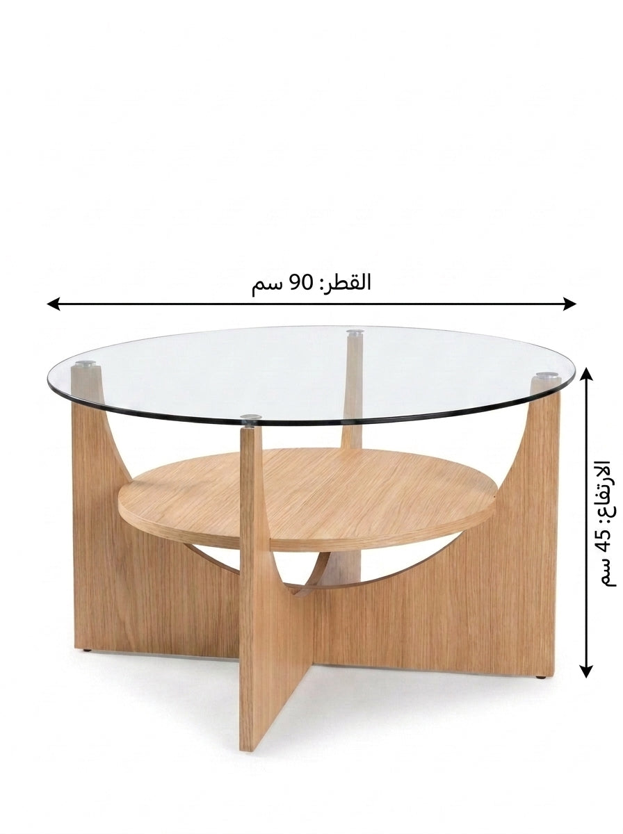 Contemporary Glass Center Table