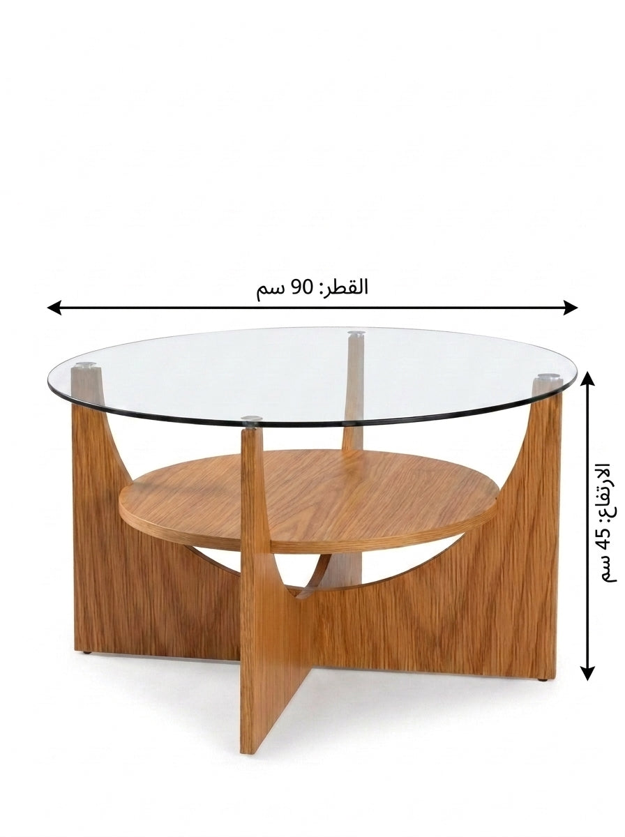 Contemporary Glass Center Table