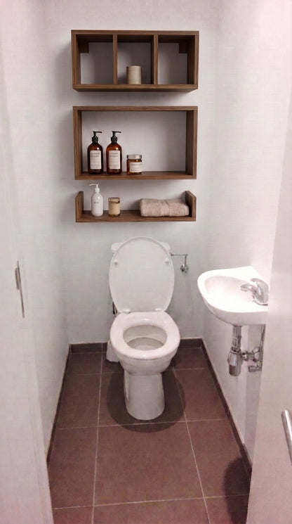 Modern Wooden Wall Shelf Set MDF