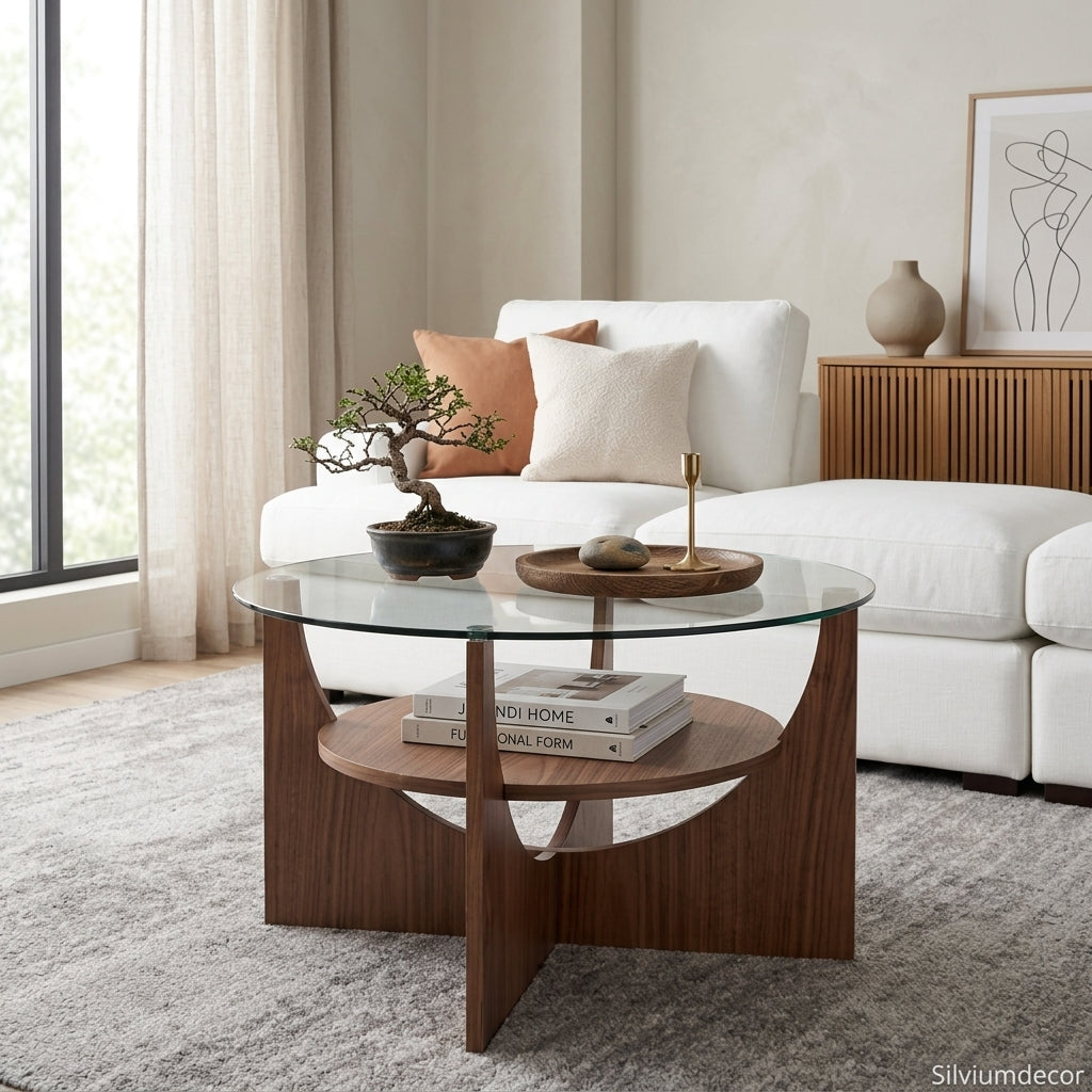 Contemporary Glass Center Table