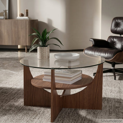 Contemporary Glass Center Table
