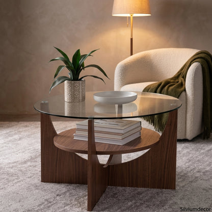 Contemporary Glass Center Table