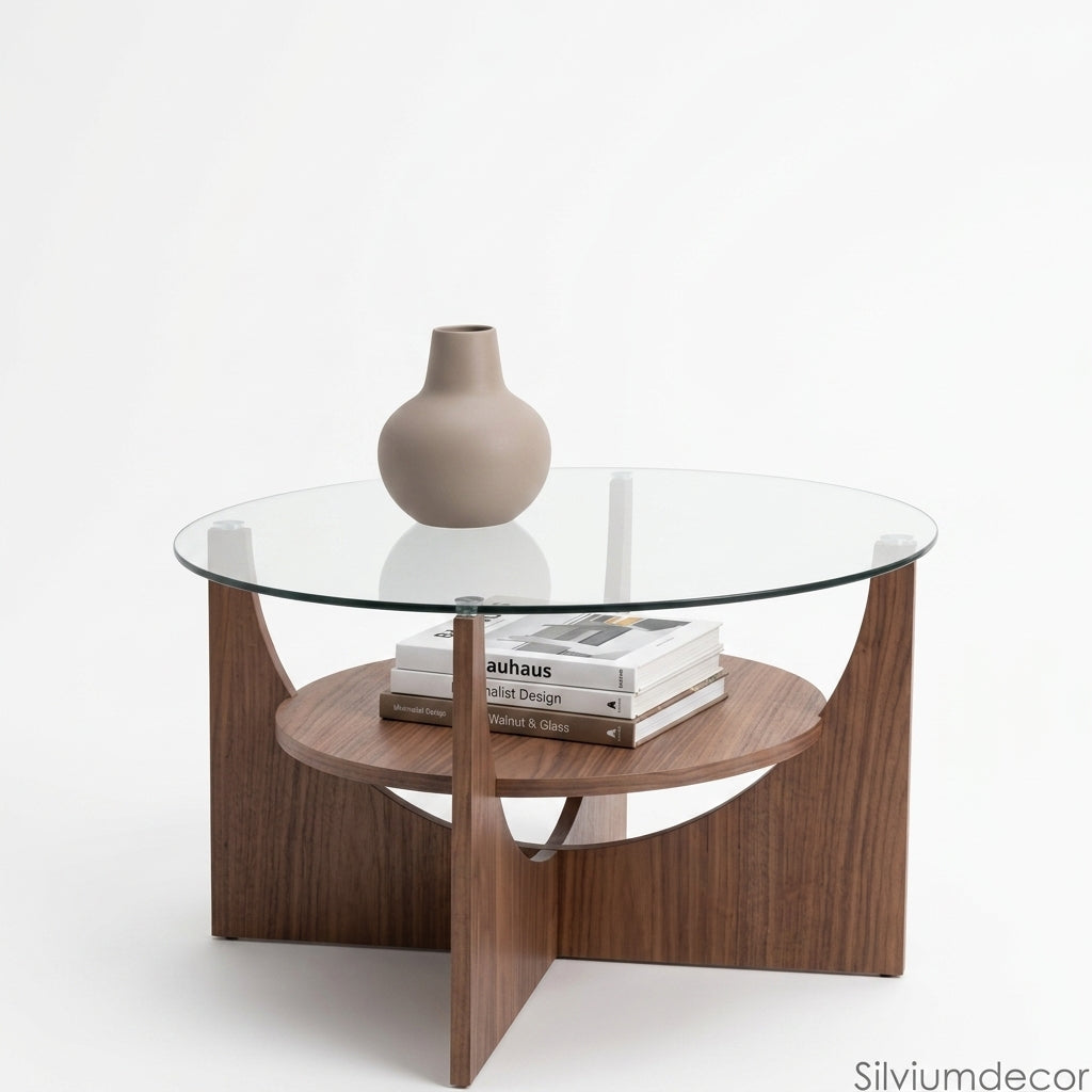 Contemporary Glass Center Table